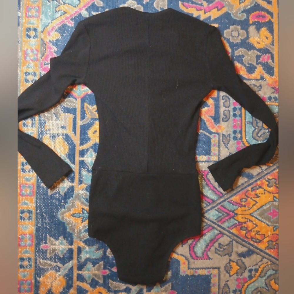Reformation Lace Up Ribbed Body Suit - Picture 3 of 4